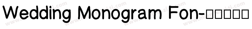 Wedding Monogram Fon字体转换